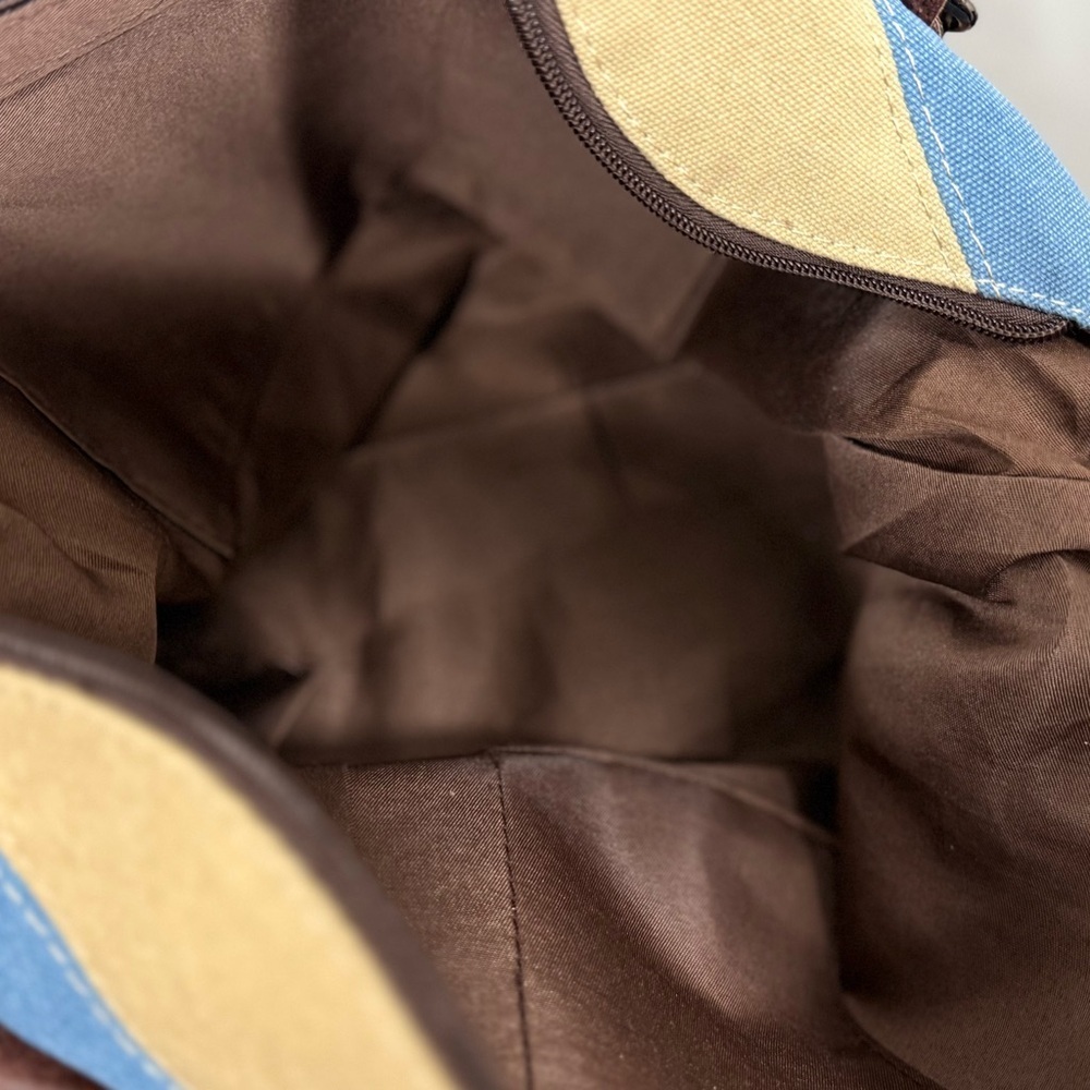 Multicolor Canvas Messenger Bag - Picture 10 of 12